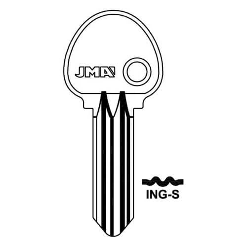 ING-S Cylinder Key Blank