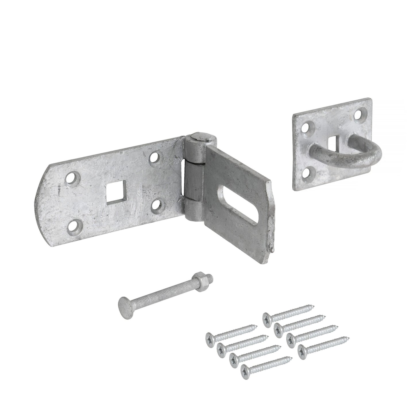 Heavy Duty Galvanised Hasp and Staple