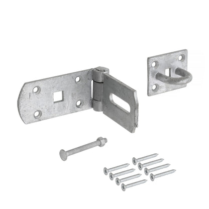 Heavy Duty Galvanised Hasp and Staple