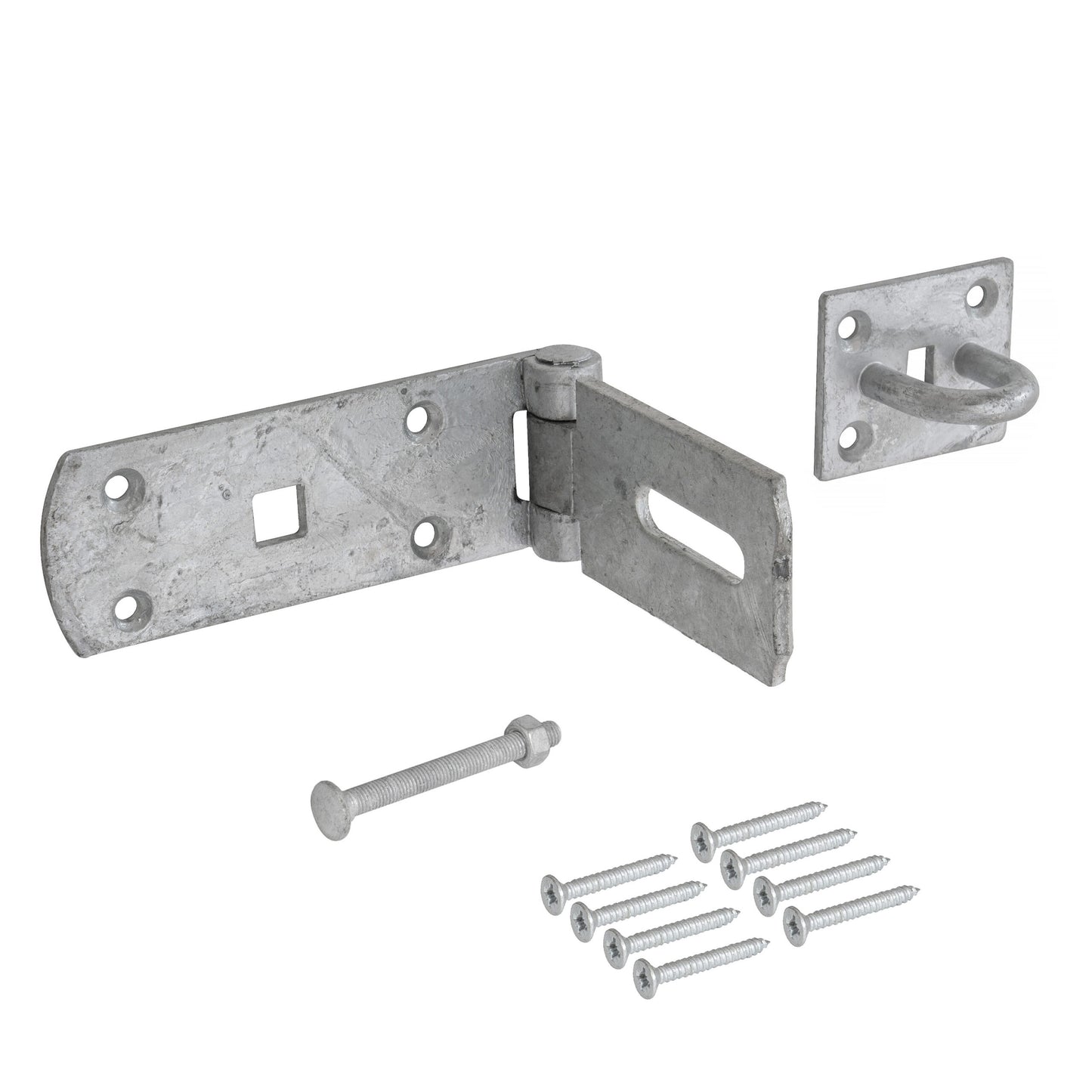 Heavy Duty Galvanised Hasp and Staple