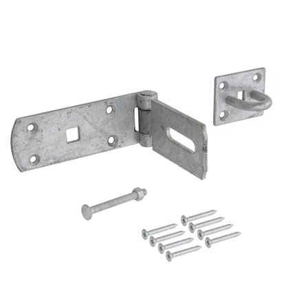 Heavy Duty Galvanised Hasp and Staple