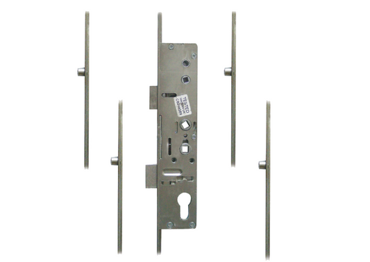 Master Lever Operated Latch & Deadbolt Twin Spindle - 4 Roller
