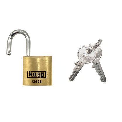 125 Series 25mm Open Shackle Brass Padlock