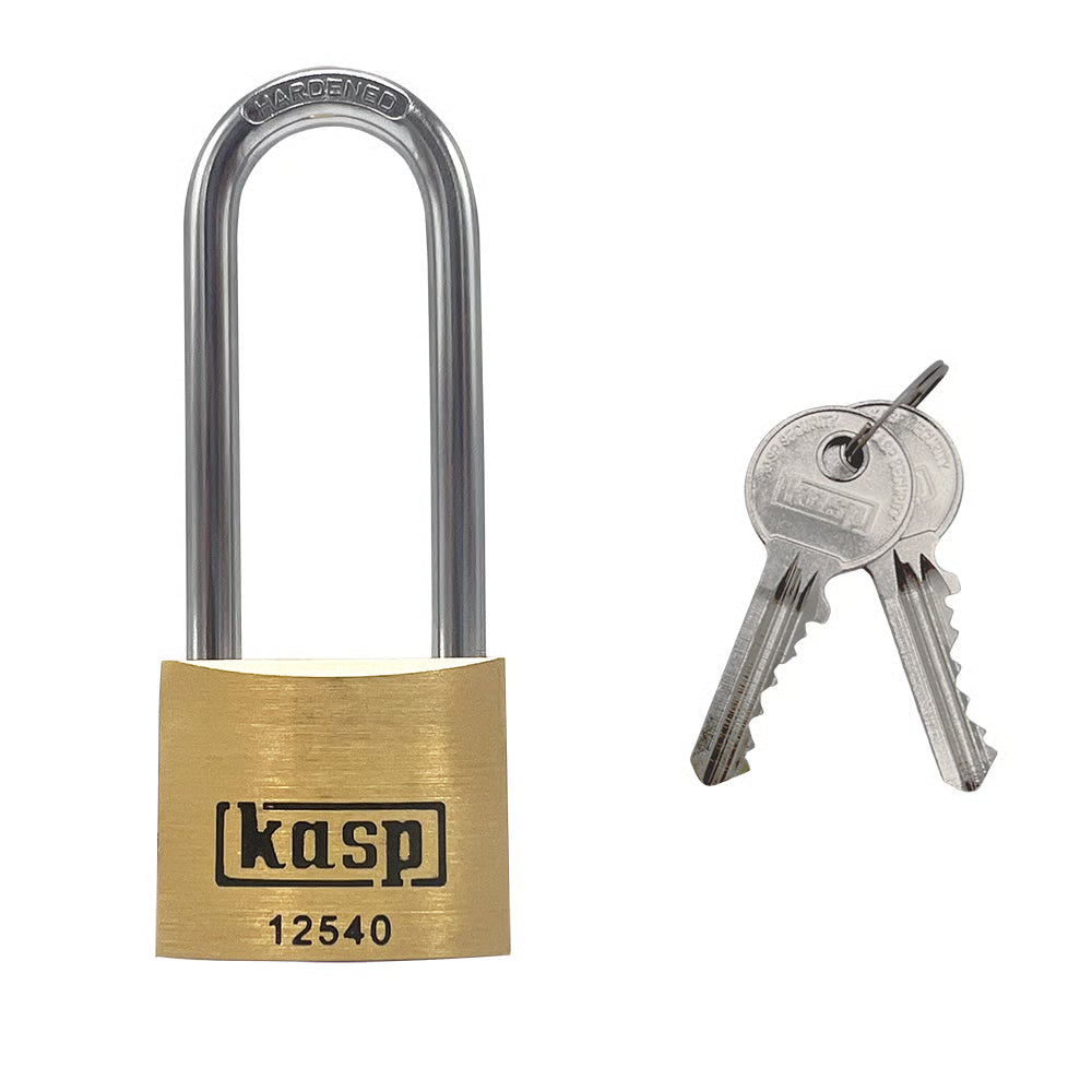 125 series 40mm Long Shackle Brass padlock