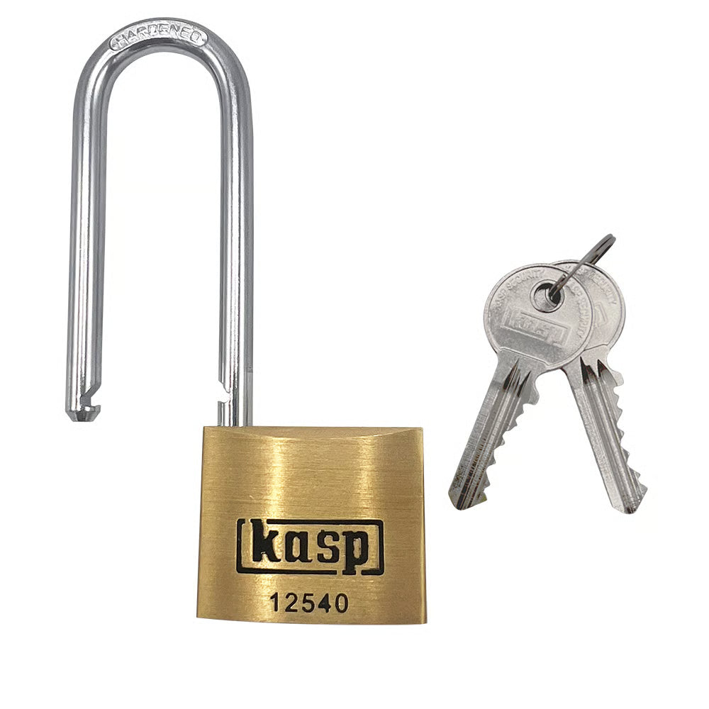 125 series 40mm Long Shackle Brass padlock