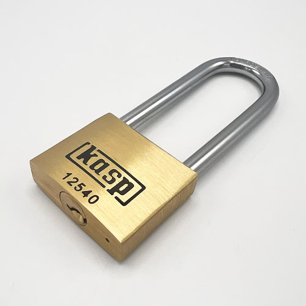 125 series 40mm Long Shackle Brass padlock