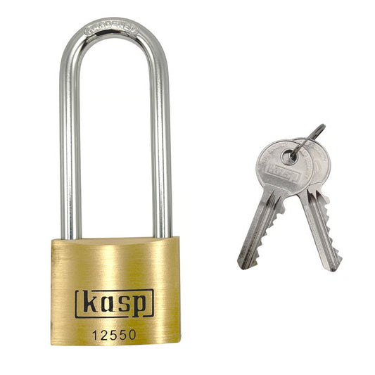 125 series 50mm Long Shackle Brass Padlock