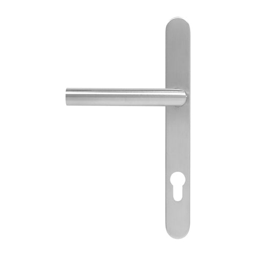 KM070-SSS BLU Mitre Lever Door Handle with Euro Profile (LEAD TIME: 2-3 DAYS)