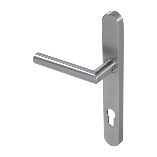 KM078C BLU Mitre Sprung Lever Door Handle (LEAD TIME: 2-3 DAYS)