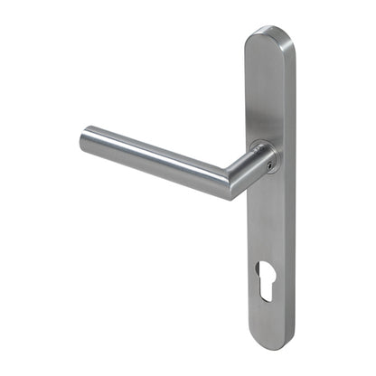 KM078C BLU Mitre Sprung Lever Door Handle (LEAD TIME: 2-3 DAYS)