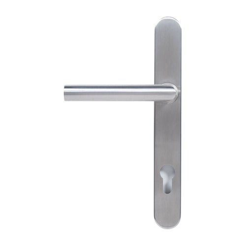 KM078C BLU Mitre Sprung Lever Door Handle (LEAD TIME: 2-3 DAYS)
