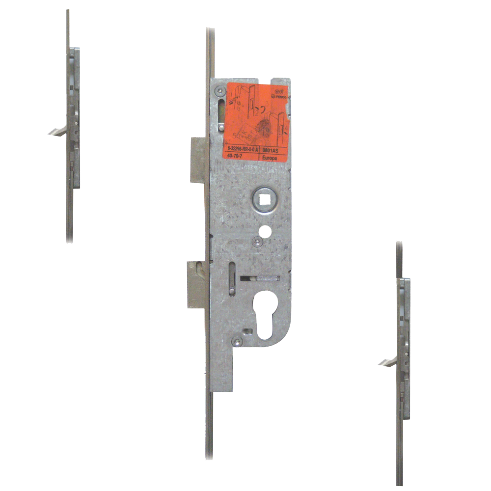 Tripact Lever Operated Latch & Deadbolt 20mm Faceplate - 2 Small Hook