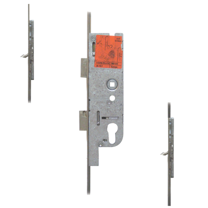 Tripact Lever Operated Latch & Deadbolt 20mm Faceplate - 2 Small Hook