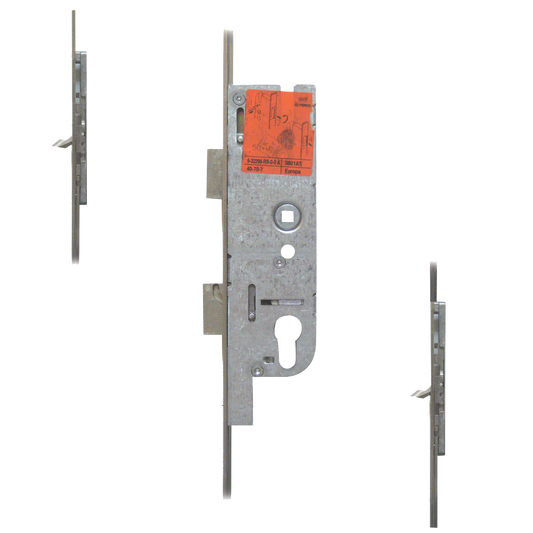 Tripact Lever Operated Latch & Deadbolt 20mm Faceplate - 2 Small Hook