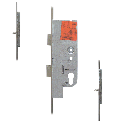 Tripact Lever Operated Latch & Deadbolt 20mm Faceplate - 2 Small Hook