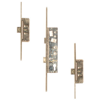 Lever Operated Latch & Deadbolt Twin Spindle - 2 Dead Bolt