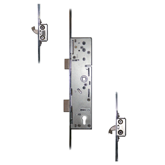 Lever Operated Latch & Deadbolt Split Spindle- 2 Hook
