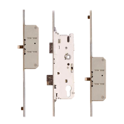 Lever Operated Latch & Deadbolt - 2 Round Bolt 2 Roller