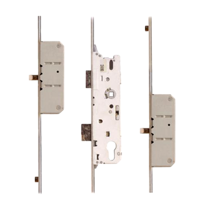 Lever Operated Latch & Deadbolt - 2 Round Bolt 2 Roller