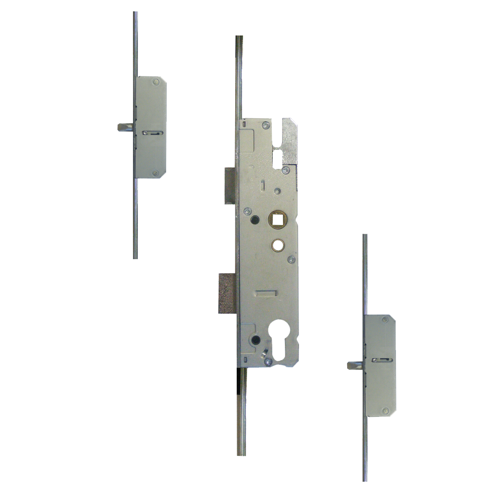 Lever Operated Latch & Deadbolt Long Version - 2 Round Bolt
