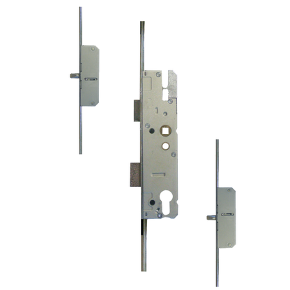 Lever Operated Latch & Deadbolt Long Version - 2 Round Bolt