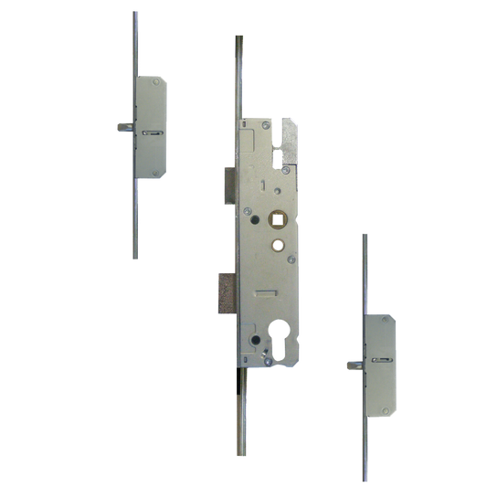 Lever Operated Latch & Deadbolt Long Version - 2 Round Bolt