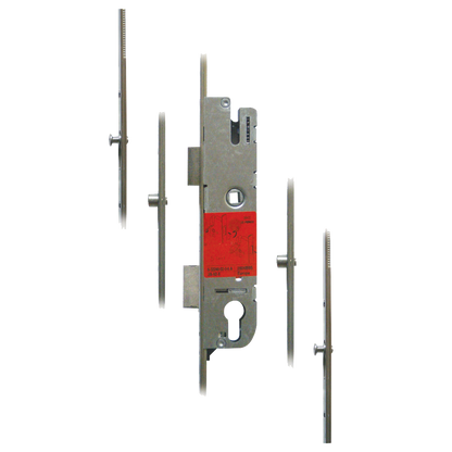 Secury Europa Lever Operated Latch & Deadbolt - 2 Roller & 2 Mushrooms