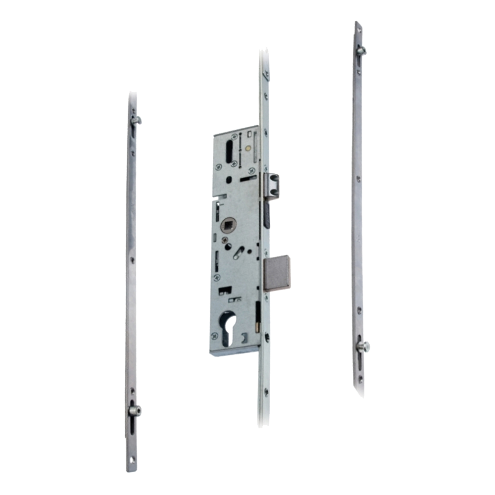 6135 / 9135 Lever Operated Latch & Dead - 2 Adjustable Rollers & Mushrooms (UPVC Door)