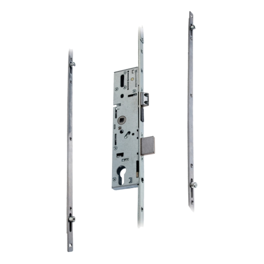 6135 / 9135 Lever Operated Latch & Dead - 2 Adjustable Rollers & Mushrooms (UPVC Door)
