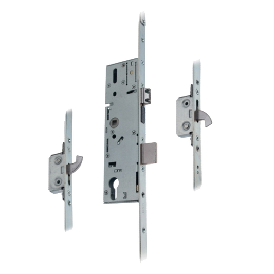 6345 / 9345 Lever Operated Latch & Dead - 2 Adjustable Hooks (Timber Door)