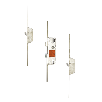 Lever Operated Latch & Deadbolt 20mm Faceplate - 2 Hook