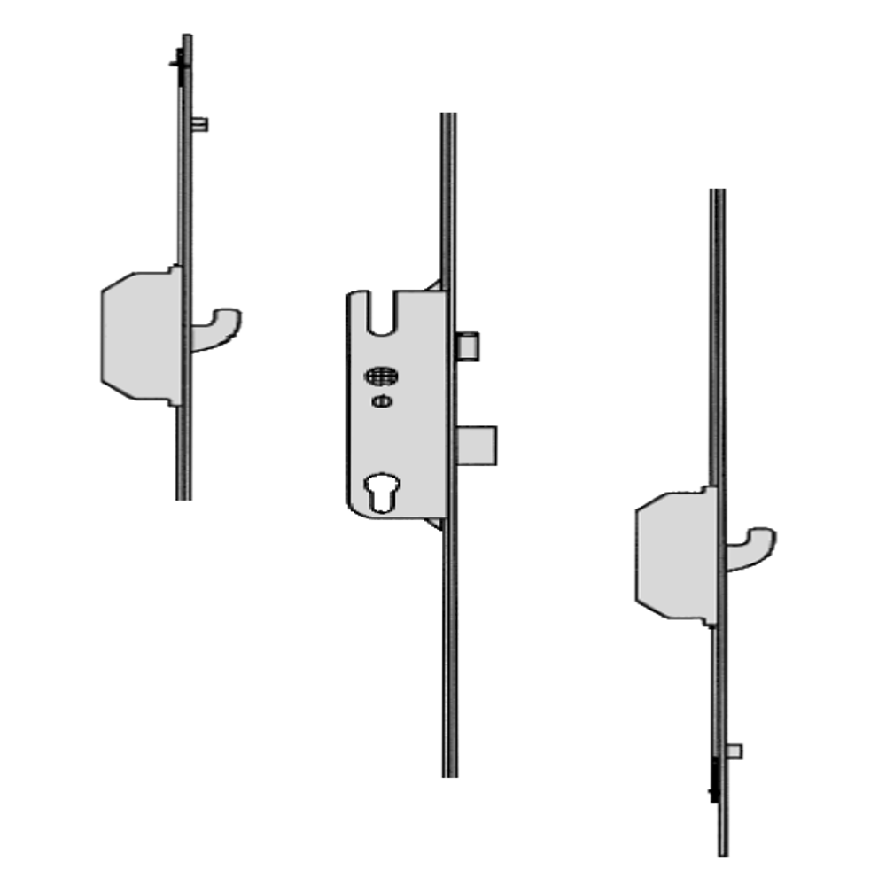 Secury Europa 2R/2SH 1050 Multipoint Lock - 2 Hook 2 Roller