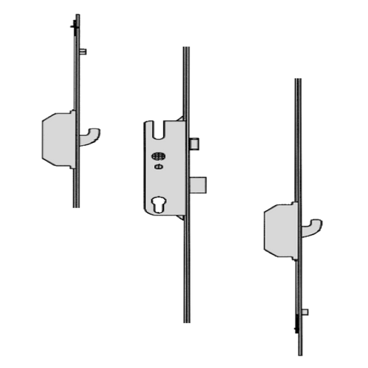 Secury Europa 2R/2SH 1050 Multipoint Lock - 2 Hook 2 Roller