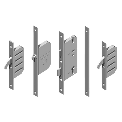 AV2 EntryGuard Lever Operated Latch & Deadbolt 16mm Flat - 2 Hook