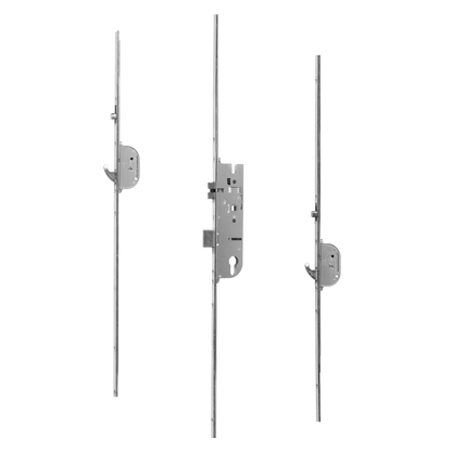 Lever Operated Latch & Deadbolt Single Spindle - 2 Hook 2 Roller