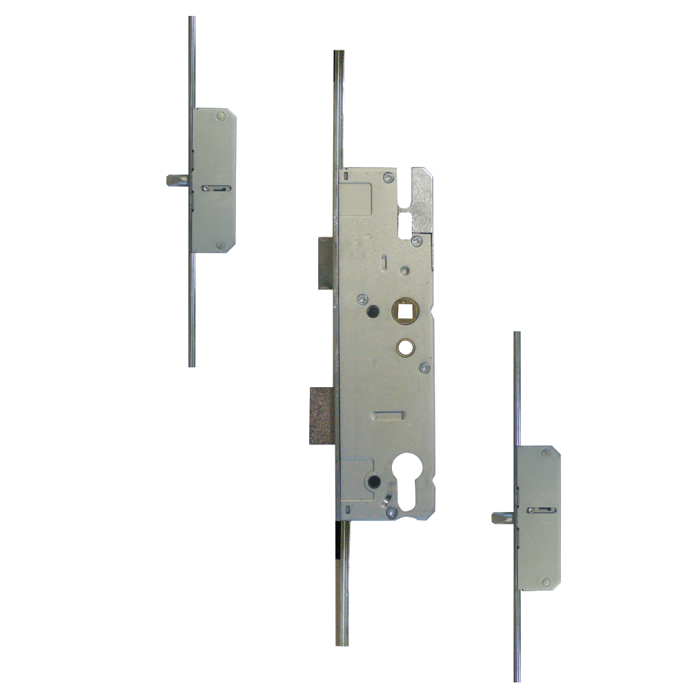 Lever Operated Latch & Deadbolt Long Version - 2 Round Bolt