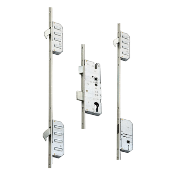 Cobra Entryguard Lever Operated Latch & Deadbolt 16mm Flat - 3 Hook
