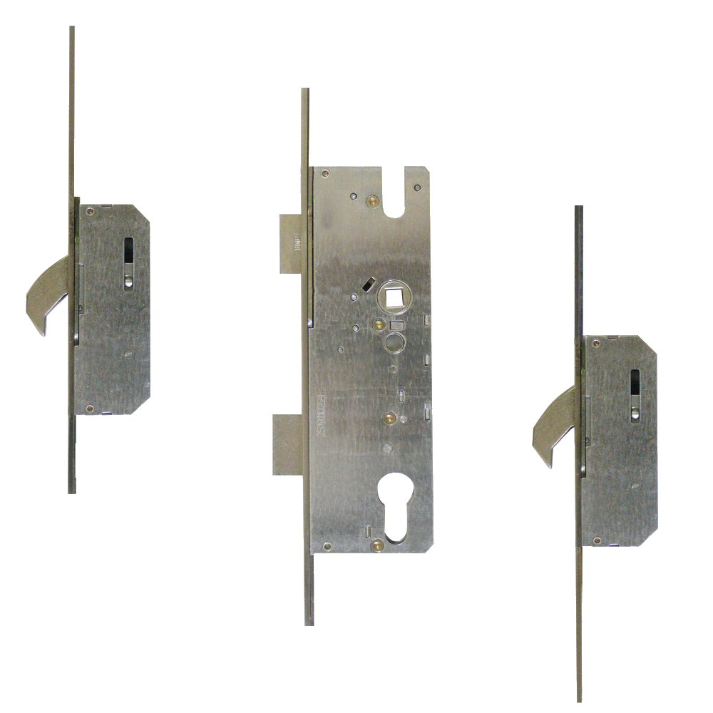 Cobra Keywind Latch & Deadbolt 20mm Radius Faceplate - 2 Hook