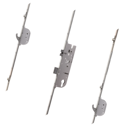 Lever Operated Latch & Deadbolt Single Spindle - 2 Hook 4 Oval Cam