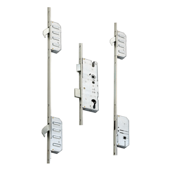 Cobra Entryguard Lever Operated Latch & Deadbolt 16mm Flat - 3 Hook