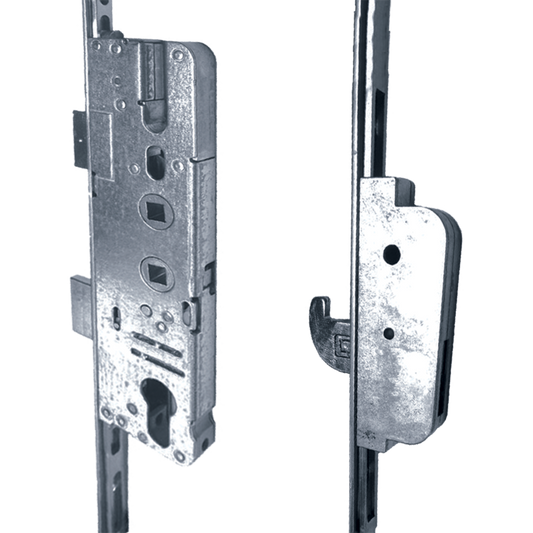 ompact Lever Operated Latch & Deadbolt Twin Spindle Designed To Accept Optional Shootbolts - 2 Hook 2 Roller