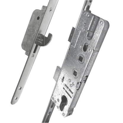 Composite Lever Operated Latch & Deadbolt Twin Spindle 20mm Faceplate - 2 Hook