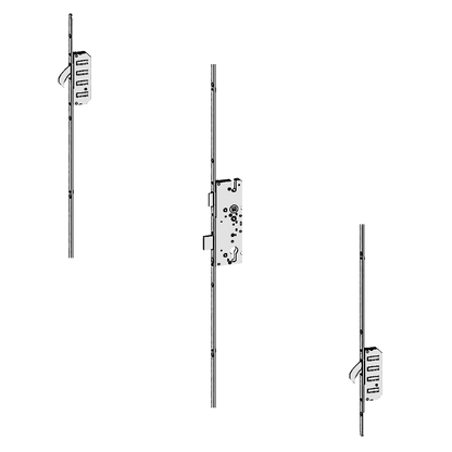 STV Trulock LL Latch & Deadbolt 2 Hook 20mm Radius Faceplate