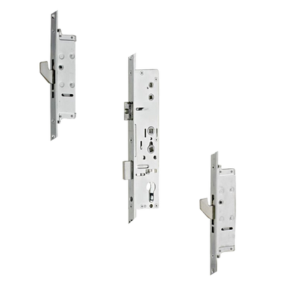 Lever Operated Latch & Deadbolt 92/62 Twin Spindle 20mm Radius 2 Hook