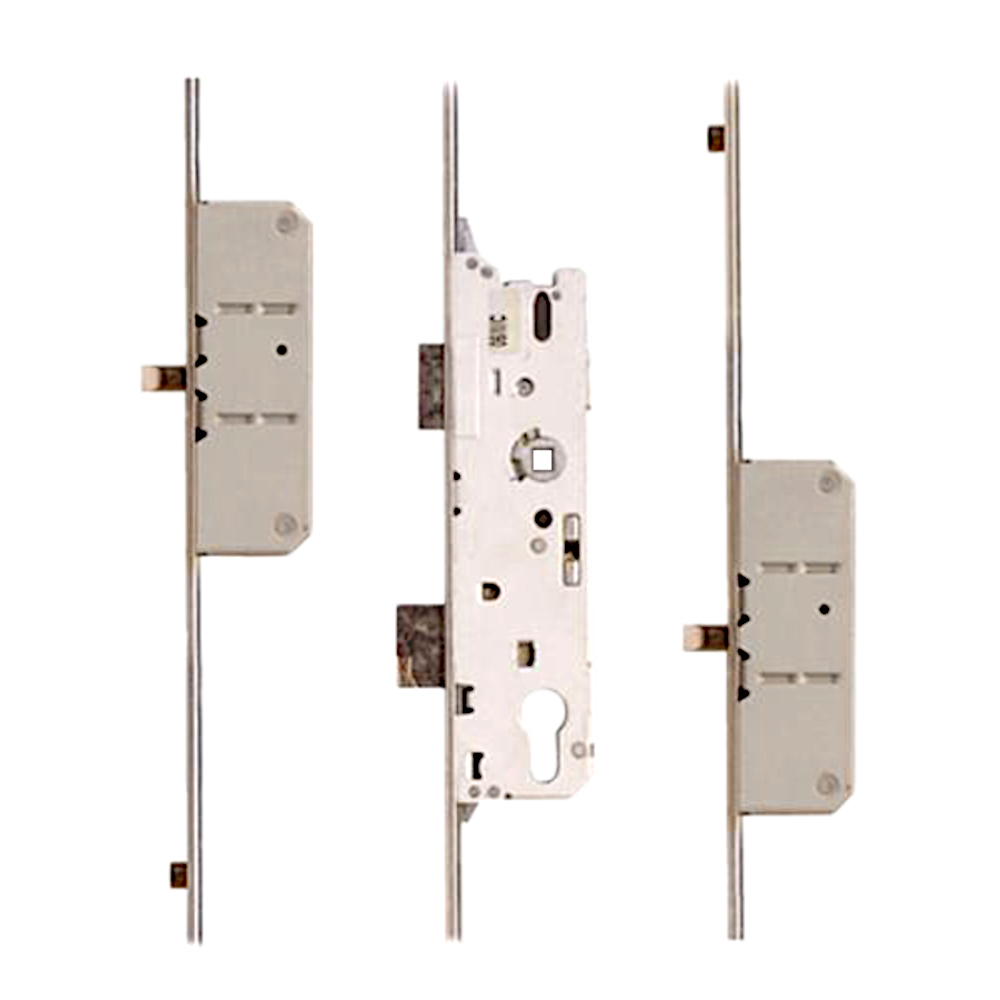 Lever Operated Latch & Deadbolt - 2 Round Bolt 2 Roller