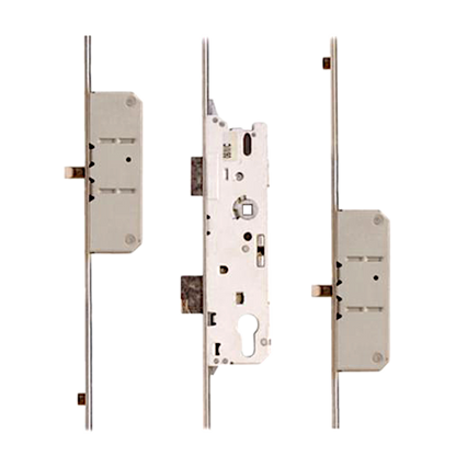 Lever Operated Latch & Deadbolt - 2 Round Bolt 2 Roller