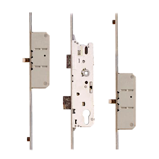 Lever Operated Latch & Deadbolt - 2 Round Bolt 2 Roller