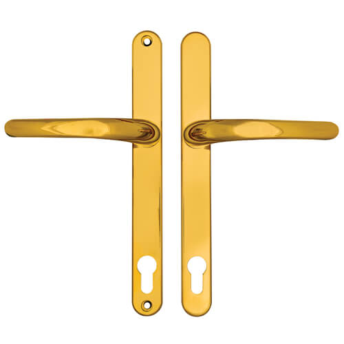 Lever UPVC Multipoint Door Handles - 117mm PZ Sprung 237mm Screw Centres