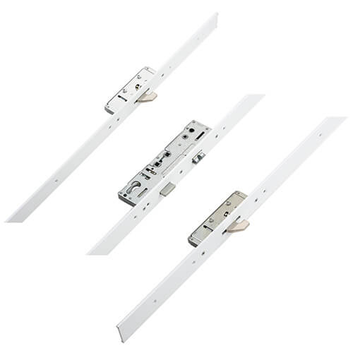 Latch Deadbolt 2 Hooks Flat 44mm Faceplate Double Spindle Multipoint Door Lock