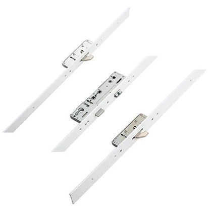 Latch Deadbolt 2 Hooks Flat 44mm Faceplate Double Spindle Multipoint Door Lock